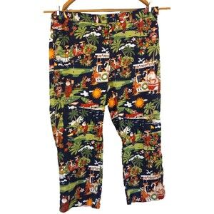 Loudmouth Golfin’ Santa Christmas Holiday Festive Fun Golf Pants 42x29 EUC